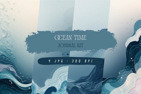 Download Ocean Time Journal Kit, Wallpaper - Premium Resources